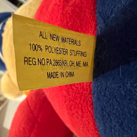 Vintage Soldier Teddy Bear Plush Stuffed Animal  AAFES Golden Bear Co Christmas - Picture 3 of 10